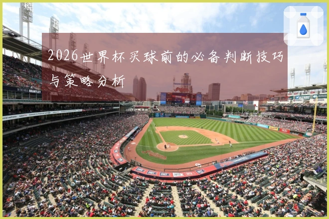 2026世界杯买球前的必备判断技巧与策略分析